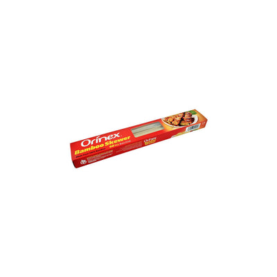 Orinex - Bamboo Skewer - BBQ Disposables - Wooden Sticks - 60-Pack (30cm x 3.5mm) - Long Robust Seekh Skewers