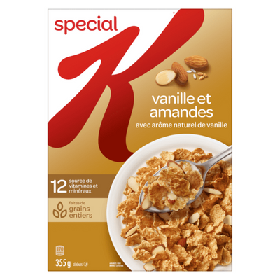 KELLOGG'S - Special " K " Vanilla Almond Cereal - 355 gm - Crtn / 24 Each