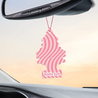 LITTLE TREES - Car Air Freshener - Hanging Tree - Long Lasting Scent for Auto or Home - Bubble Gum Fragrance - 2CT