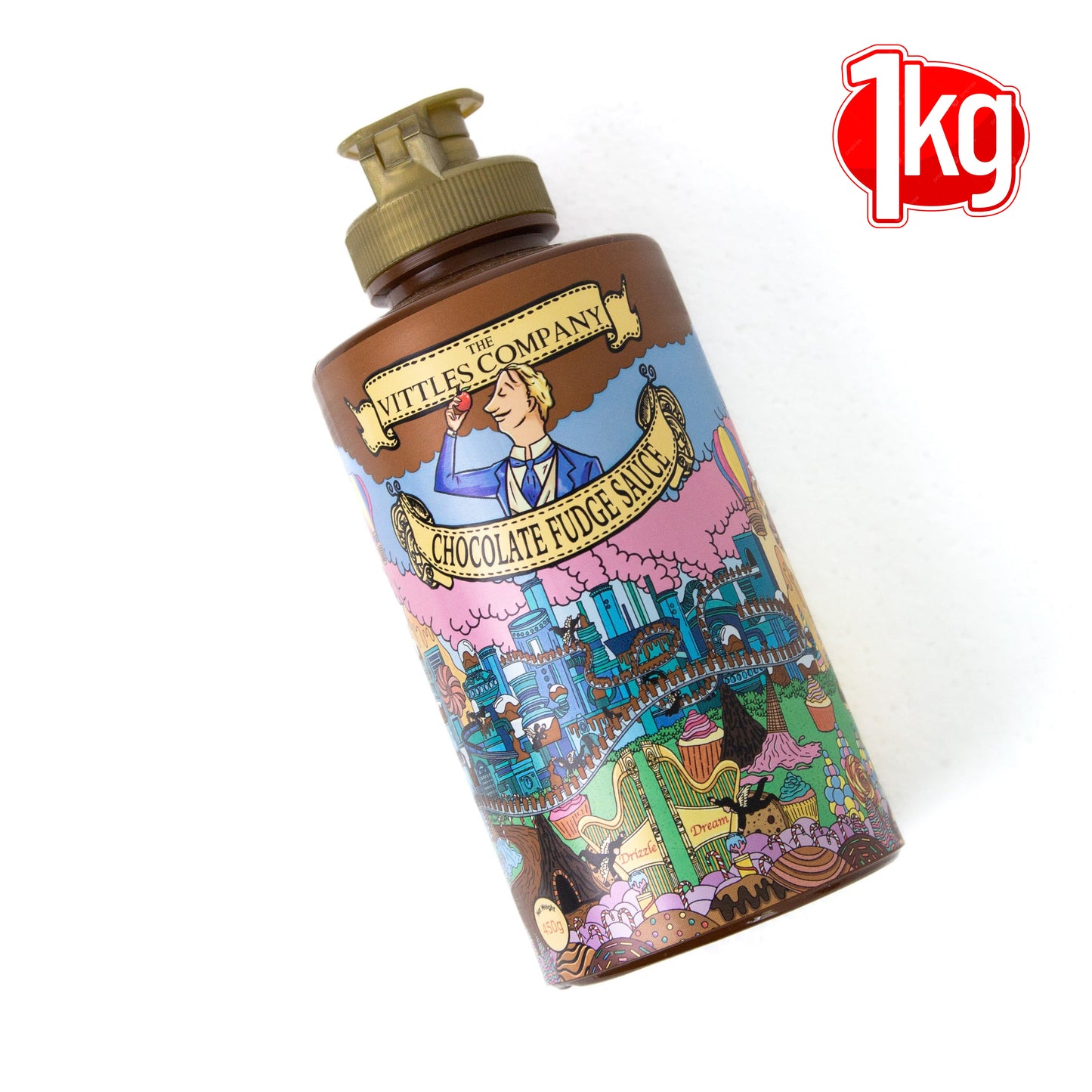 The Vittles Company - Chocolate Fudge - Flavored Sauce - 1000g (1 KG)