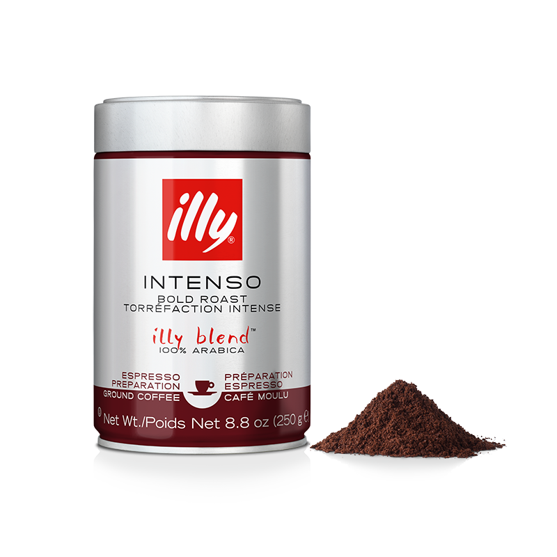 Illy - Intenso - Ground Espresso - 250g - Ground Coffee - Dark Roast - Full Bodied