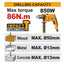 INGCO - Brushless Cordless Impact Drill - Item No. CIDLI 208682 Industrial