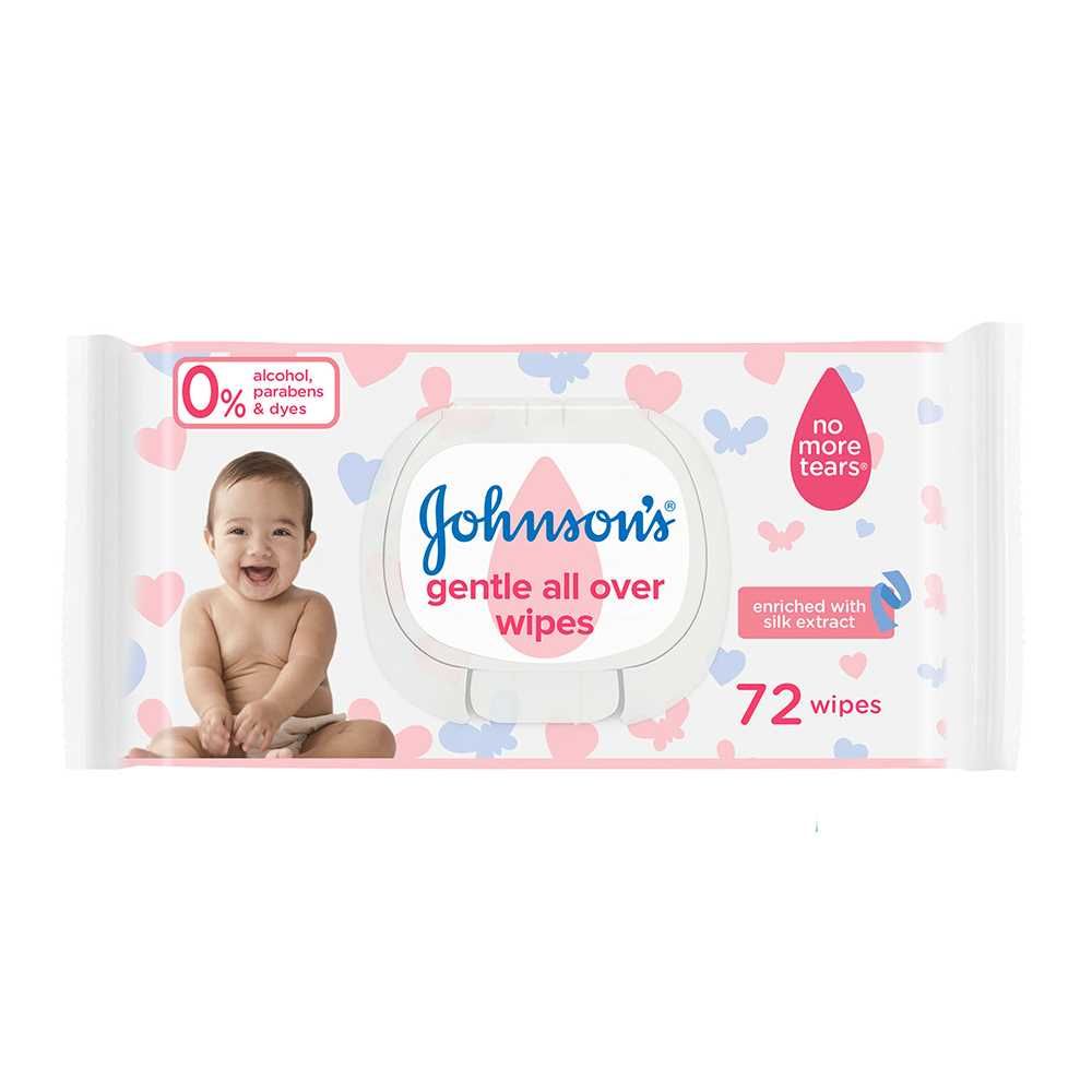Johnson's - Gentle All Over - Baby Wipes - 72-Pack
