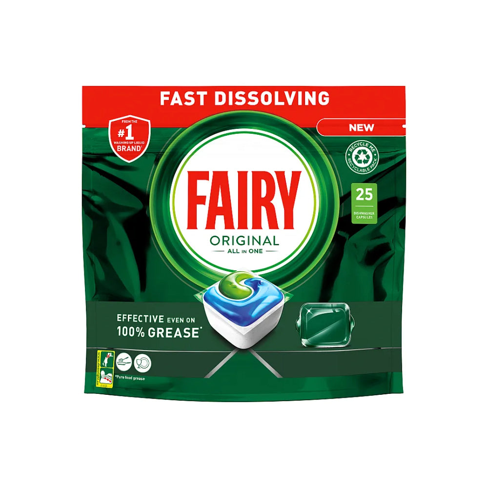 Fairy - Original - All in One Dishwasher Capsules - 25