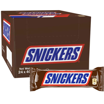 Snickers - Chocolate Candy Bars - 40 gm - Box of 24