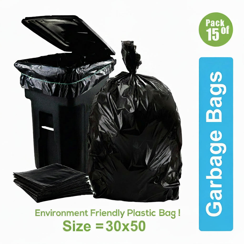 JB - 30"x50" - Garbage Bags - 15 Pcs - Plastic Bags