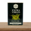 Ames Extra Virgin Olive Oil can on a wooden surface with a white background