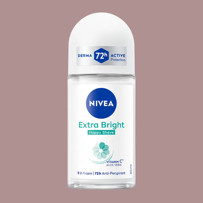 NIVEA - EXTRA BRIGHT - HAPPY SHAVE - Anti-perspirant - Roll On - 50ml