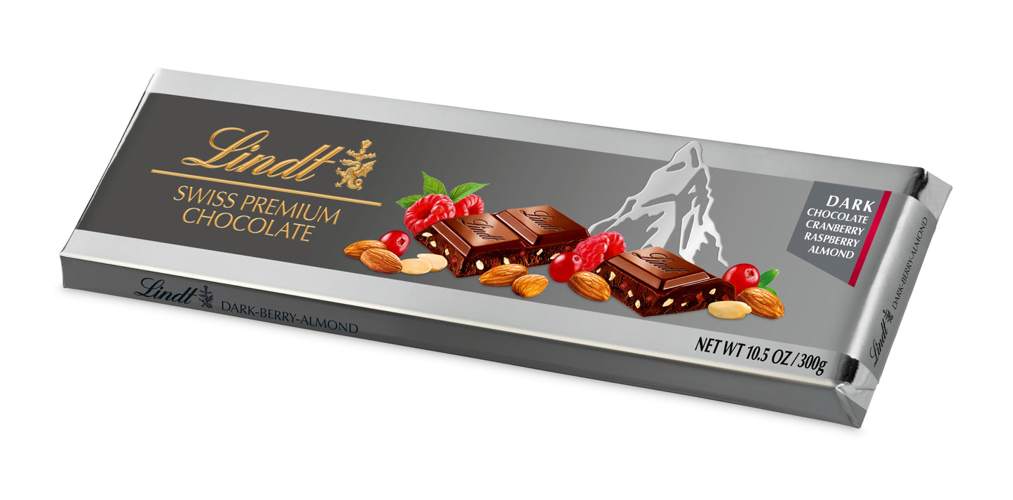 Lindt - Swiss Premium Chocolate - Dark Chocolate Berry Almond - 300 gm