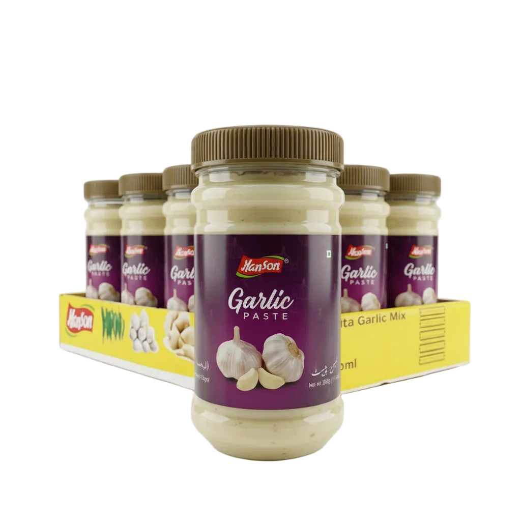 Hanson - GARLIC PASTE - Pet Jar 330gm - Pack of 12 - 3.96kg