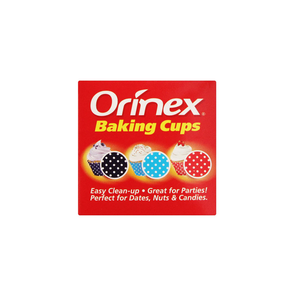 Orinex - Baking Cups Dots - Baking - Paper Liners - 100-Pack - Polka Dot Themed Cups