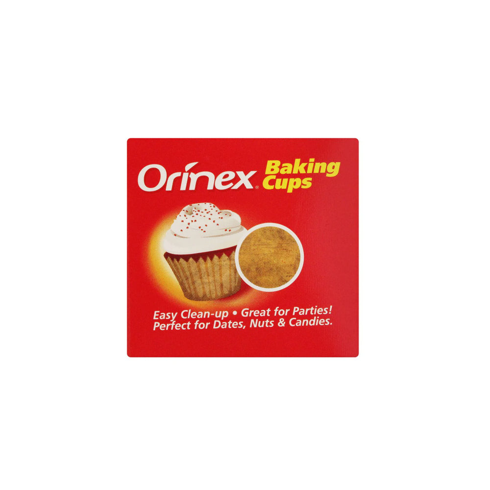 Orinex - Baking Cups Browny - Baking - Paper Liners - 100-Pack - Cupcake/Muffin Cases