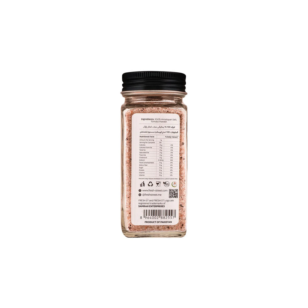 Fresh St - Himalayan Pink Salt Tomato - Spices - Infused Blend - 125g - Umami Seasoned Salt