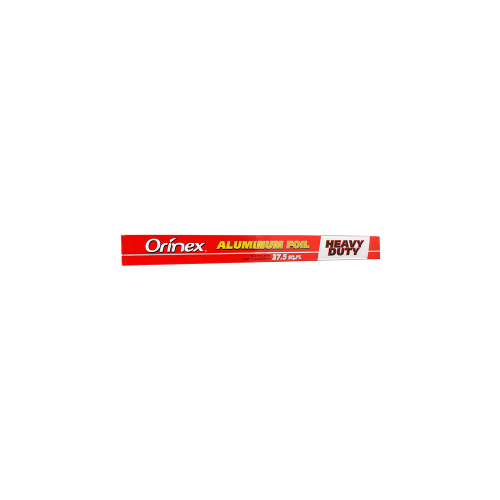 Orinex - Aluminum Foil Heavy Duty - Kitchen Wrap - Thick Foil Roll - 37.5 SQFT (18" x 8.33yd) - Wide Commercial Grilling Foil