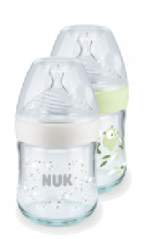 NUK NA SE BTL GLASS TC 120ML S CL2 ASSOR