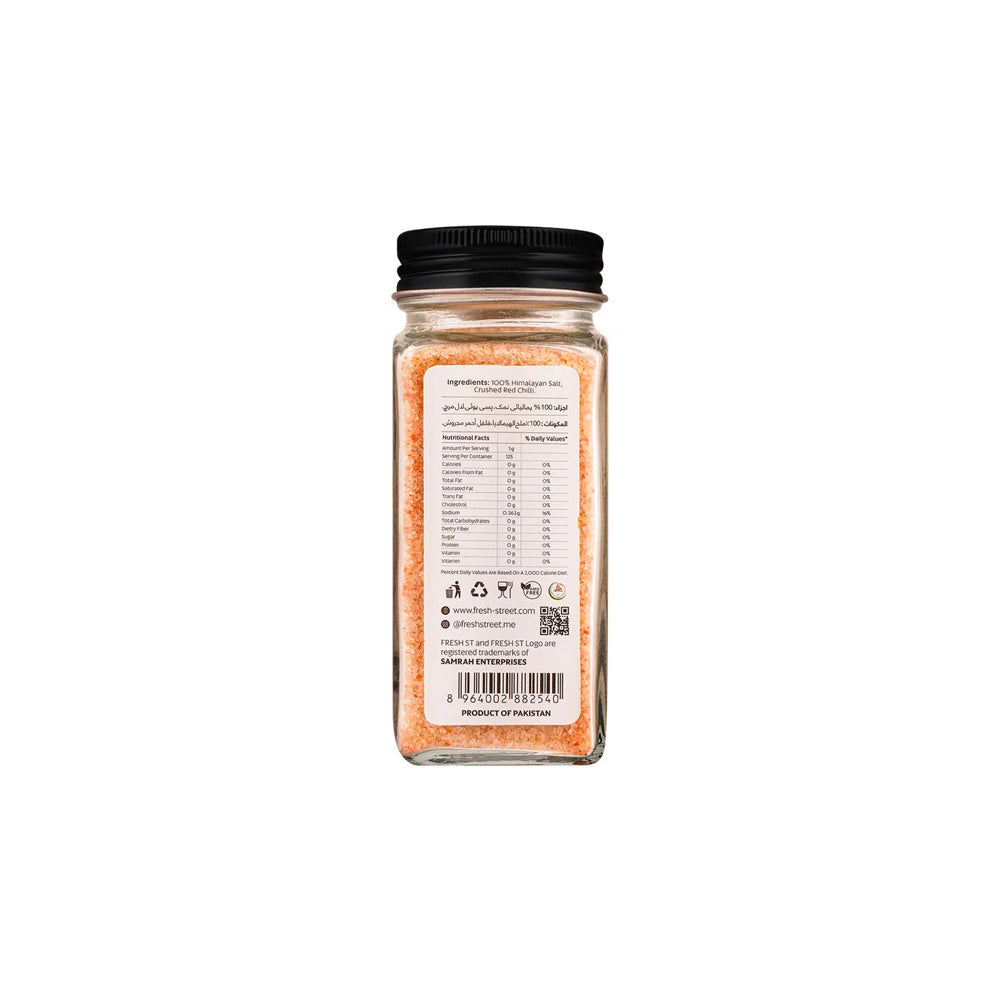 Fresh St - Himalayan Pink Salt Chilli - Spices - Infused Spice Blend - 125g - Spicy Finishing Salt