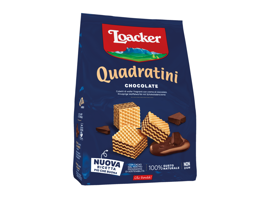 Loacker - Quadratini - Chocolate - Bite Size Wafer Cookies - 125g