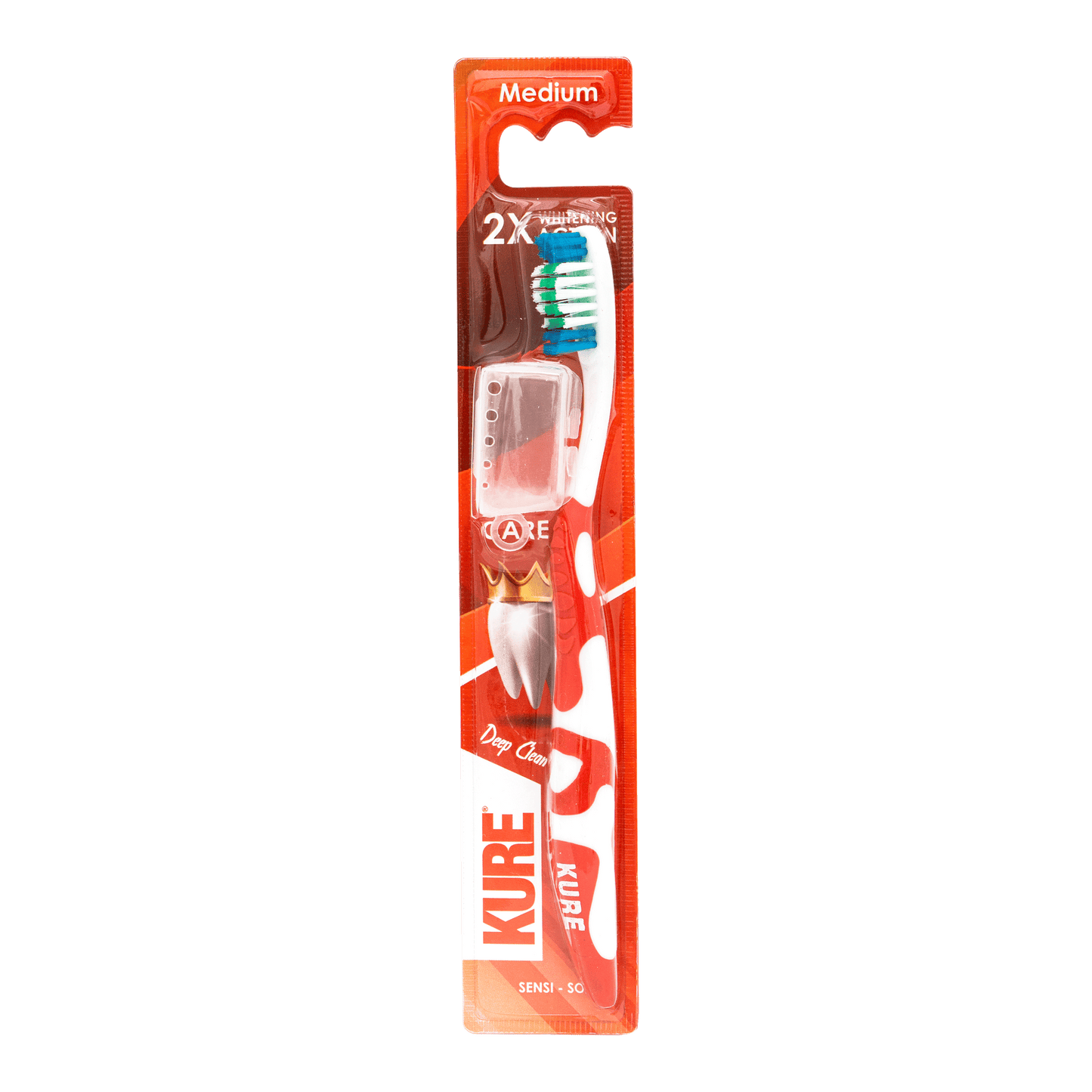 Kuro 2X Whitening Action Toothbrush - Medium - Pack of 12 | Jodiabaazar.com