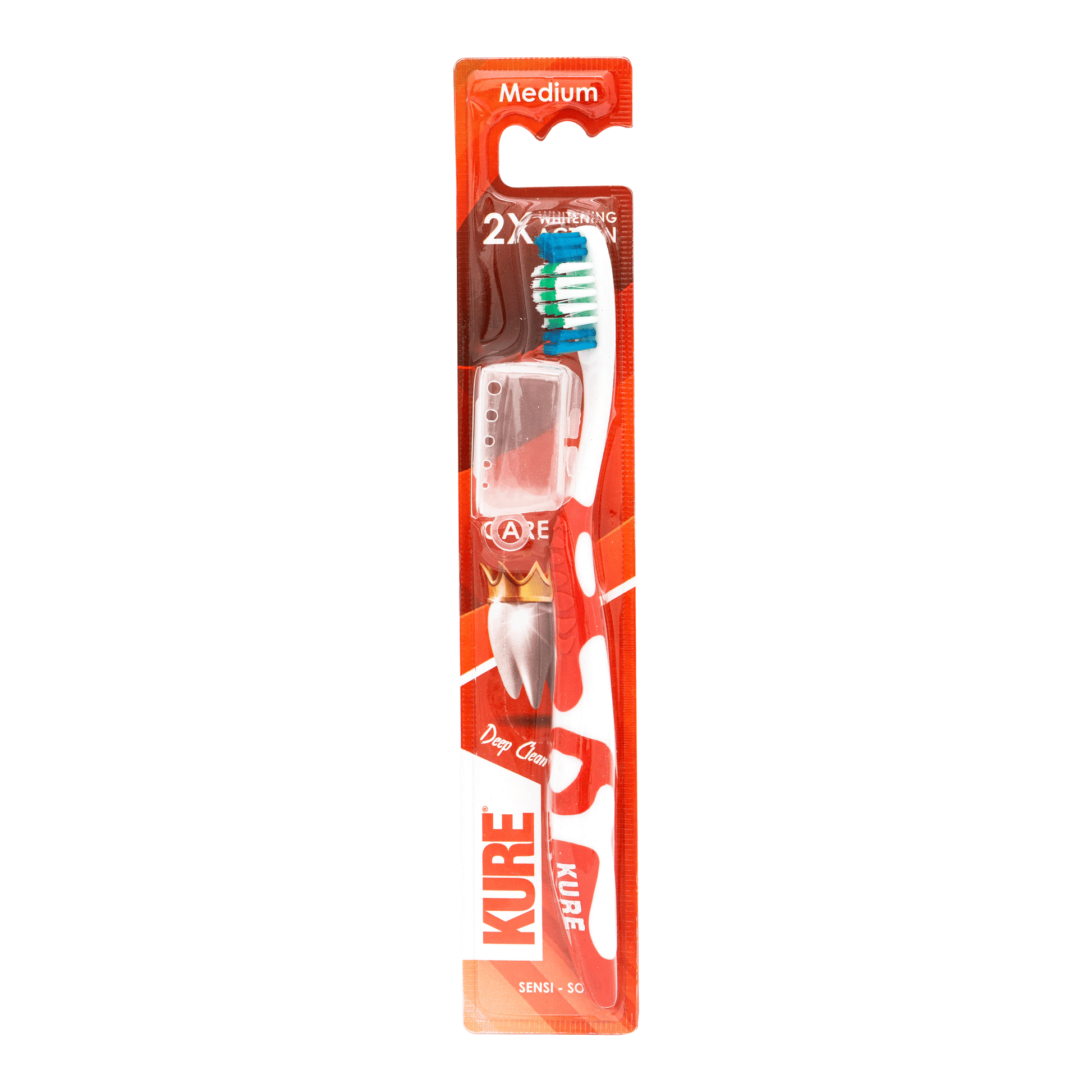 Kuro 2X Whitening Action Toothbrush - Medium - Pack of 12 | Jodiabaazar.com