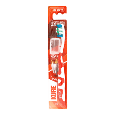 Kuro 2X Whitening Action Toothbrush - Medium - Pack of 12 | Jodiabaazar.com