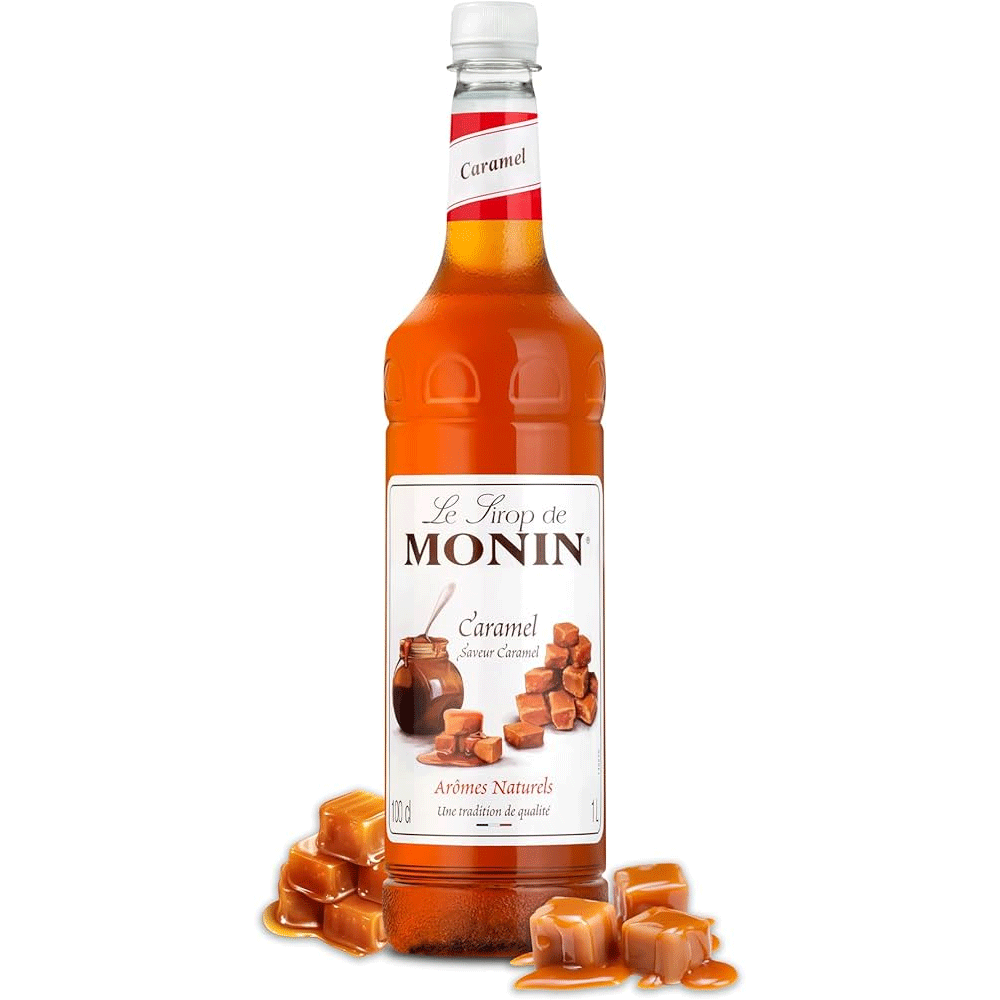 Monin - Caramel Syrup - 1 Liter - Le Sirop De Monin