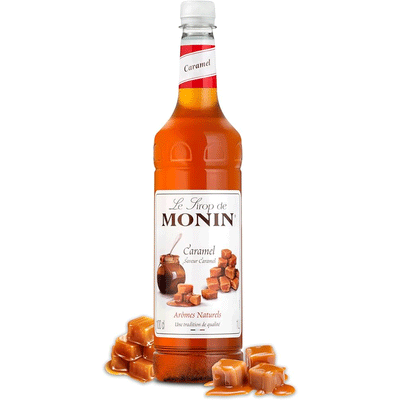 Monin - Caramel Syrup - 1 Liter - Le Sirop De Monin