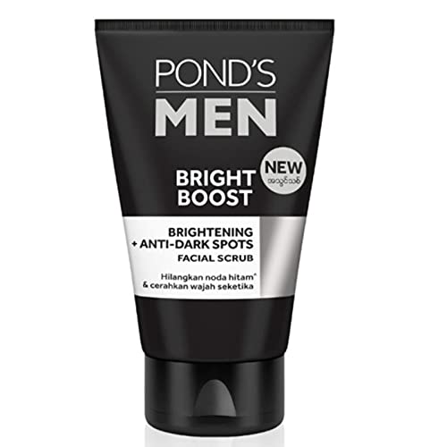 Pond's Men - Bright Boost - Brightening + Dark Spots Cleanser - Facial Scrub Wash - 100ml