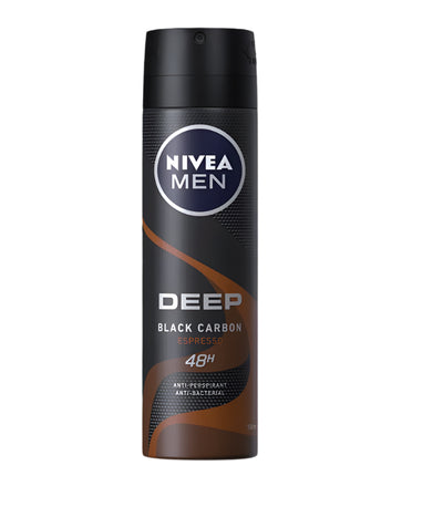 NIVEA MEN - Deep Black Carbon - Deodorant Spray - 150ml