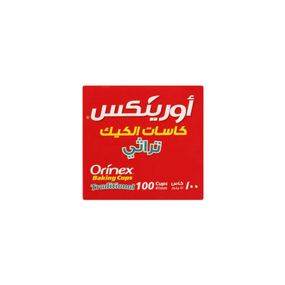 Orinex - Baking Cups Traditional - Baking - Paper Liners - 100-Pack - Classic Fluted Design
