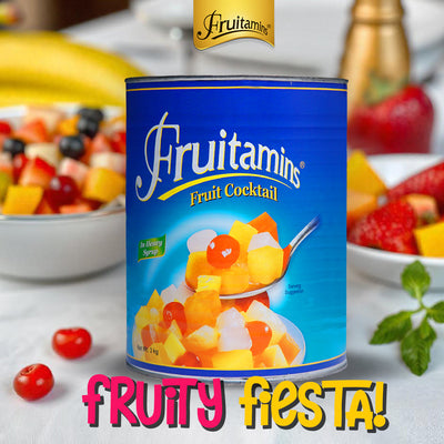 Fruitamins - Canned Fruit Cocktail - 3kg - Imported From Philippines - 1 CTN (6 Pcs)