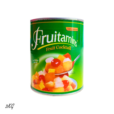 Fruitamins - Canned Fruit Cocktail - 3kg - Imported From Thailand - 1 CTN (6 Pcs)