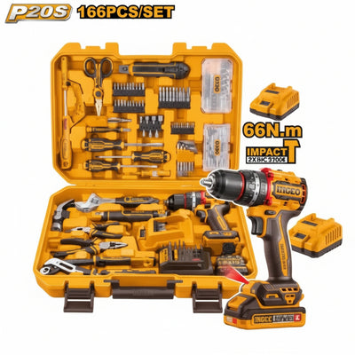 INGCO - 166-PIECE TOOLS SET - Item No. HKTHP 41662 Industrial