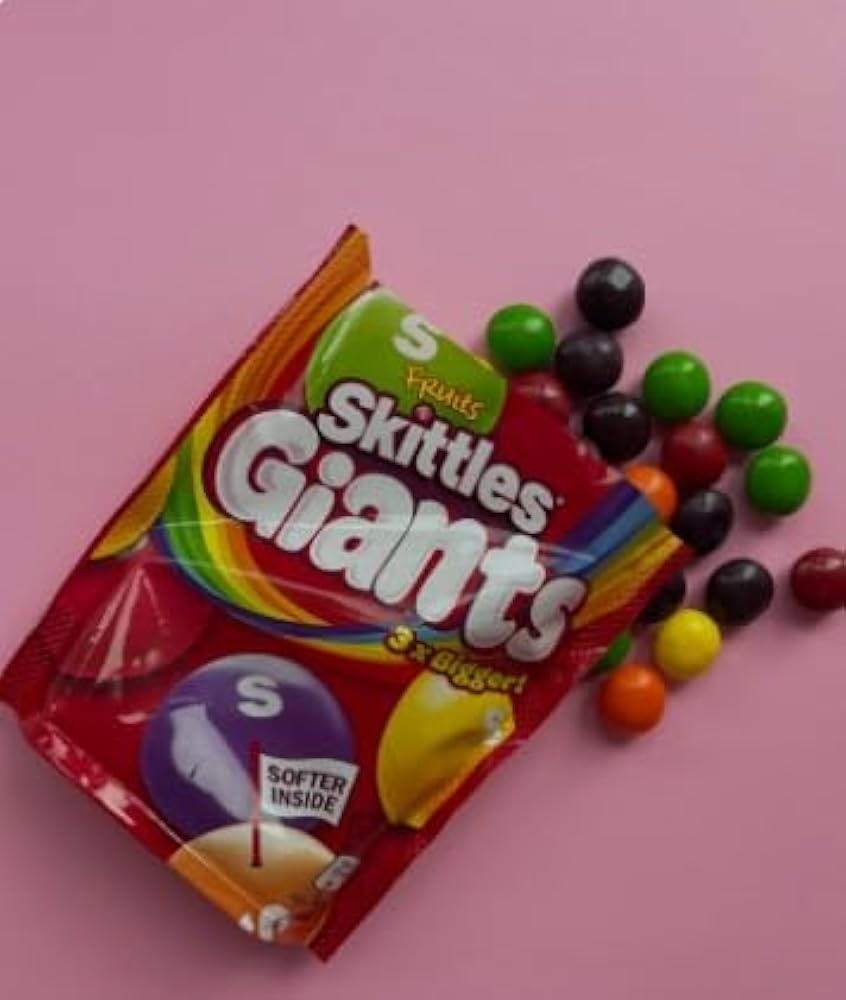 Skittles - Fruits Giants - Chewing Candy - Pouch - 132g