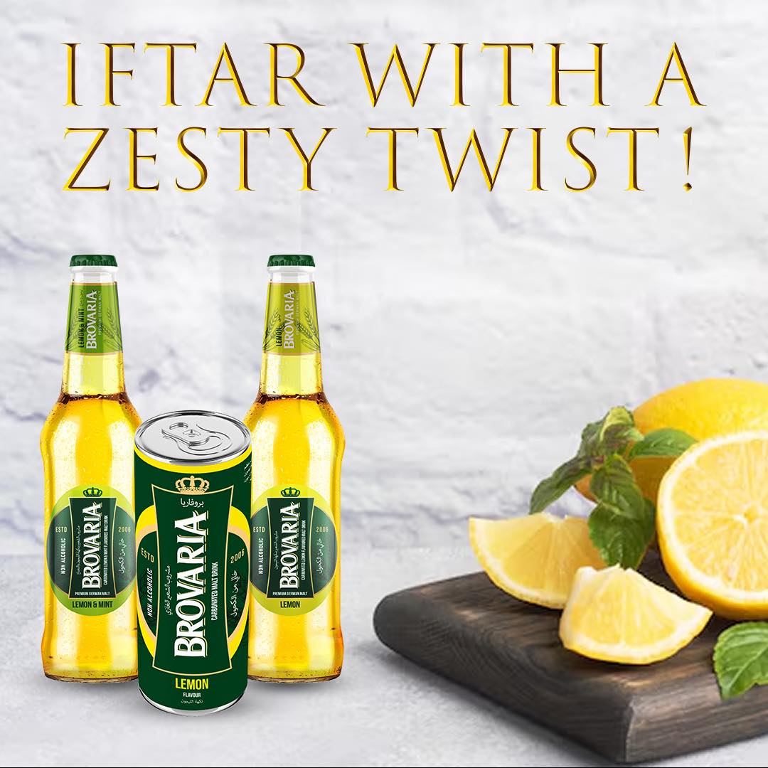 Brovaria - Lemon Flavor - Malt - Non-Alcohol - 250 ML - 24 Cans