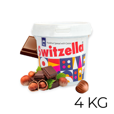 Taj Confectionary - SWITZELLA - Hazelnut Spread With Cocoa - 4KG - Bucket