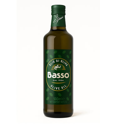 Basso - Olio De Oliva - Italian - Pure Olive Oil - 500 ML