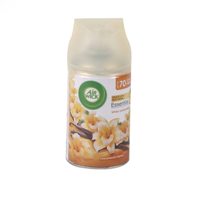 Airwick - Essential Oils - Automatic Refill - White Vanilla - Air Freshener - Room Spray - 250ml