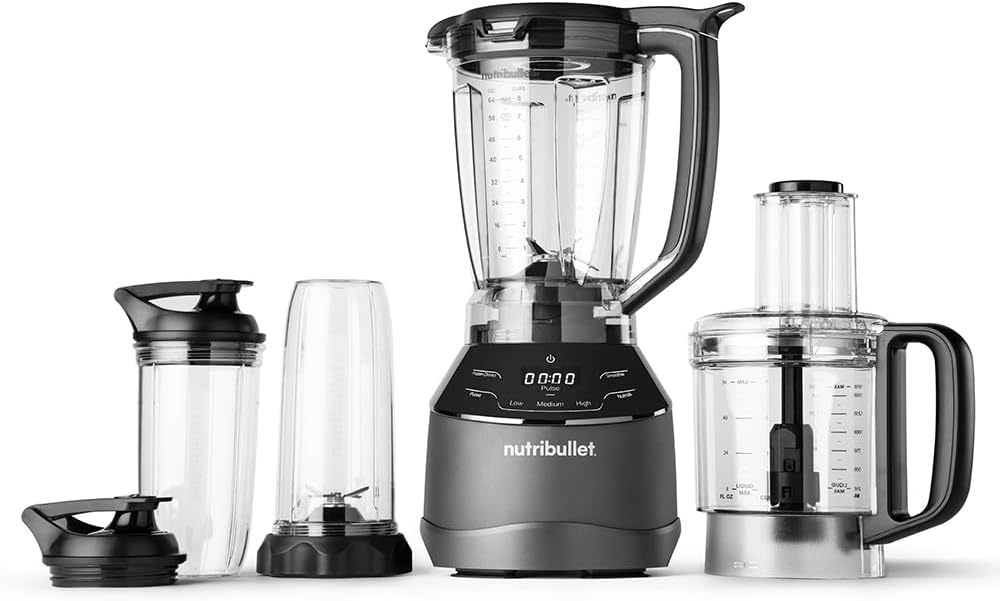 Nutribullet - Kitchen System - NTS-1500 - Professional Processing - Black - 1 Year Warranty