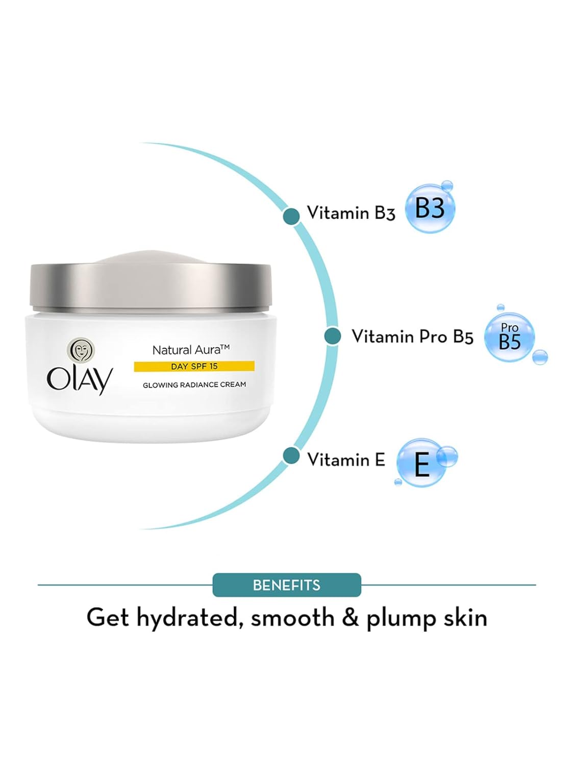 Olay - Natural Aura - Day Cream With Mulberry Extract - SPF15 - 50g