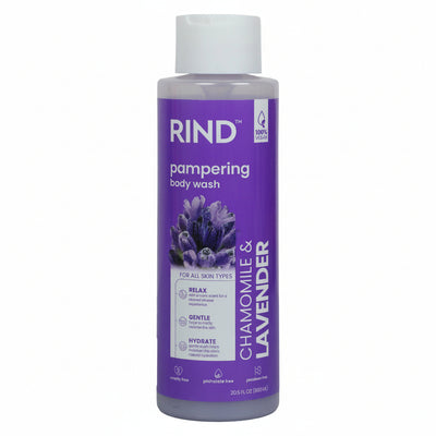 RIND - pampering body wash - CHAMOMILE & LAVENDER - 606ml