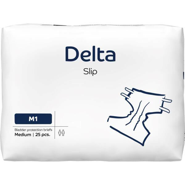 DELTA Slip (Delta Form) - Adult Diaper - Medium- 70 - 110 cm (28-44") - 25 pieces bag