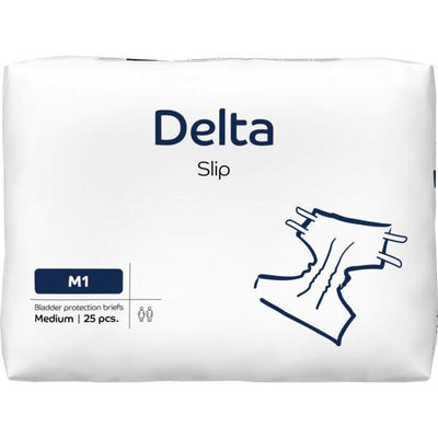DELTA Slip (Delta Form) - Adult Diaper - Medium- 70 - 110 cm (28-44") - 25 pieces bag