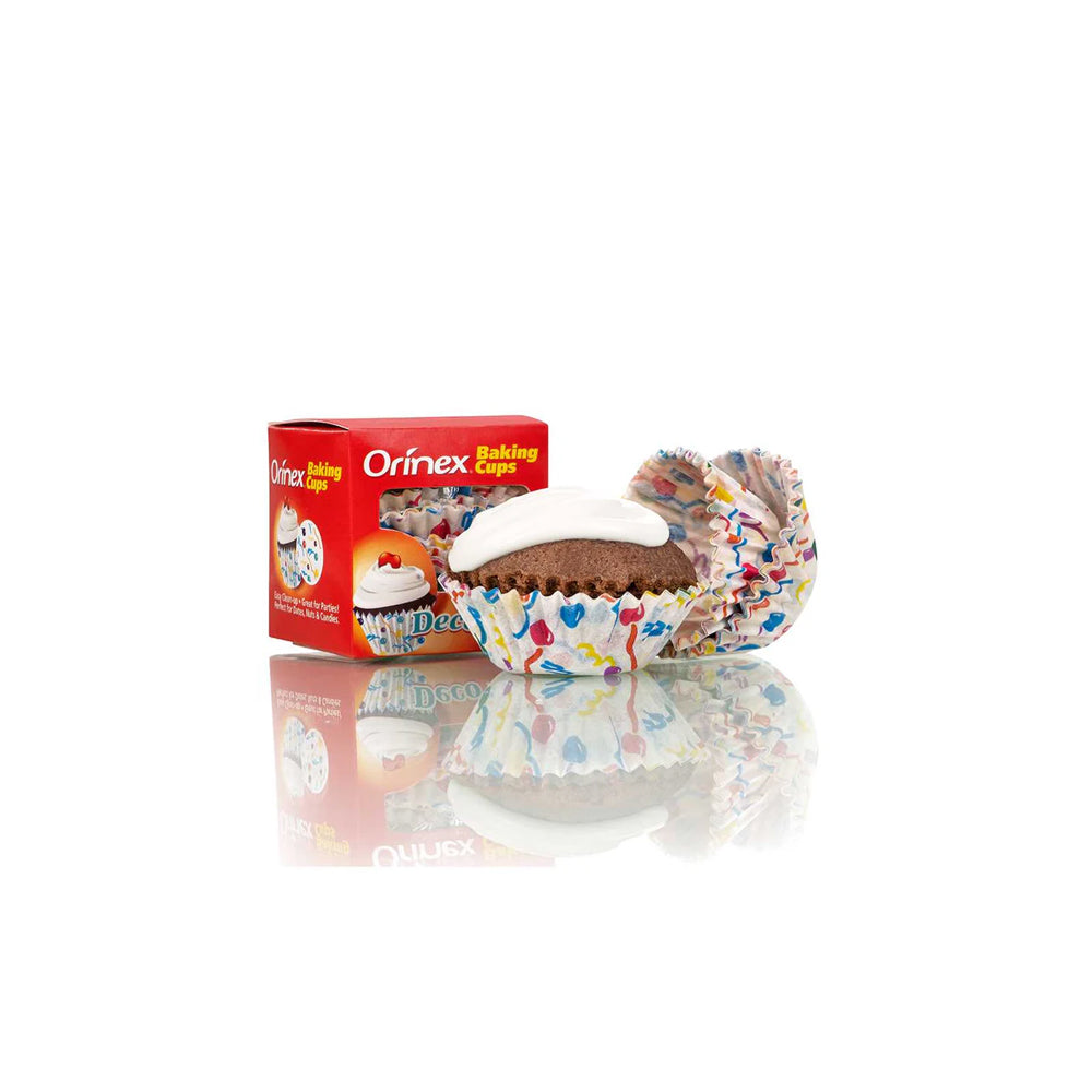 Orinex - Baking Cups Deco - Baking - Paper Liners - 100-Pack - Patterned Luxury Cups