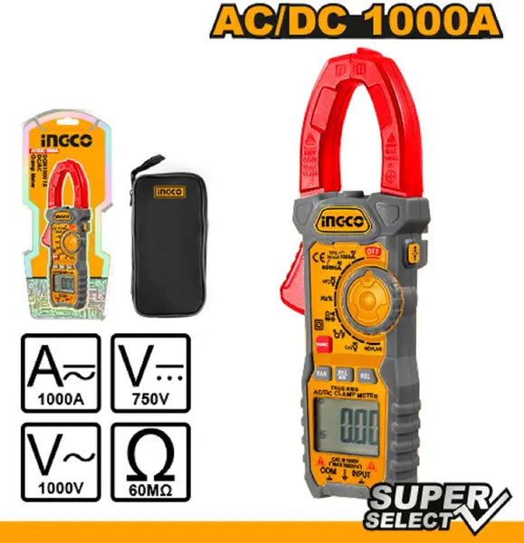 INGCO -  DC/AC clamp meter 6000 counts DCM100015