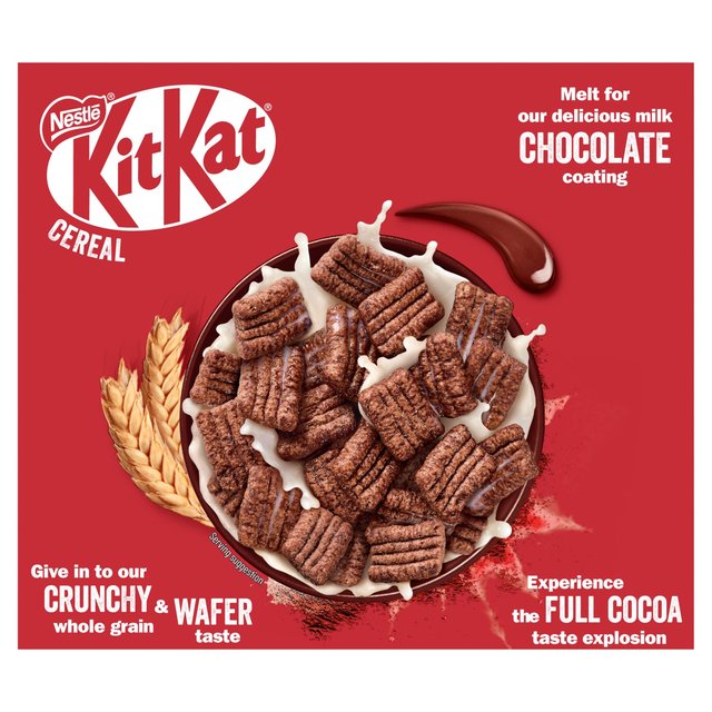 Nestle - Kitkat - Milk Chocolate Cereal - Chocolatey Breakfast Cereal - Made with Whole Grain - 330g