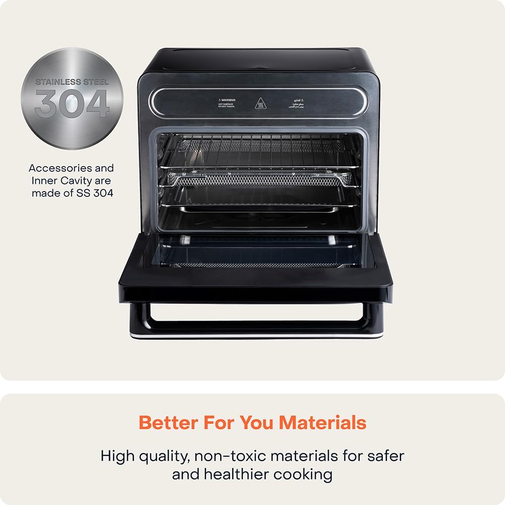 Nutricook - 24L - Streami Oven + Air Fryer - 11 In 1 - NC-ST01K - Steam Infusion - Black - 2 Years Warranty