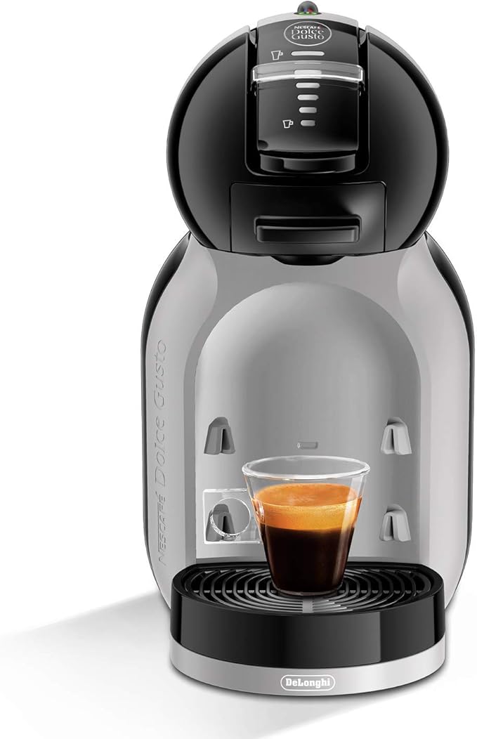 De'Longhi - Nescafe - Dolce Gusto - Mini Me Coffee Capsule Machine by DeLonghi - Grey & Piano Black - EDG155.BG