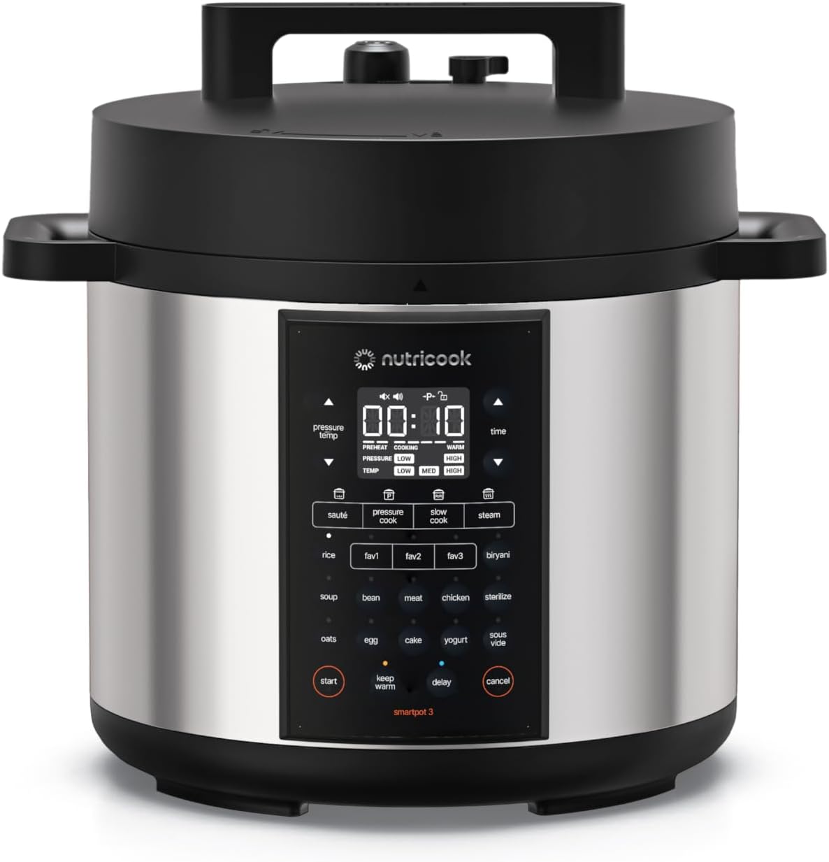 Nutricook - Smart Pot 3 - 6L - Multicooker - NC-SP320 - Large Gatherings - Aluminium Silver - 2 Years Warranty