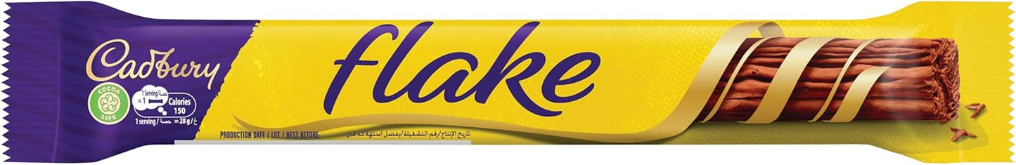 Cadbury - Flake - Milk Chocolate Bar - 28g - Box of 12