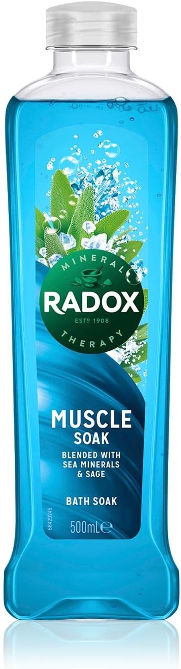 Radox - Muscle Soak - Bath Soak (500 ml) - Sea Minerals, Sage, minerals